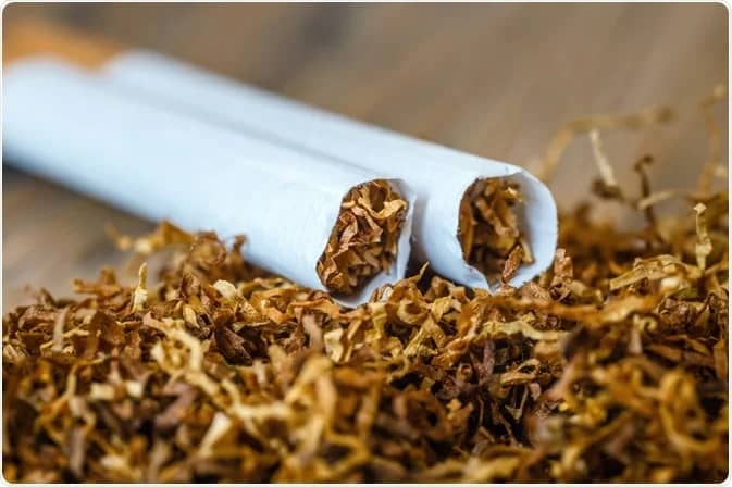 Nicotine in cigarettes